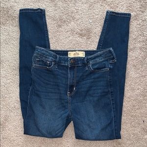 hollister super skinny high rise jeans